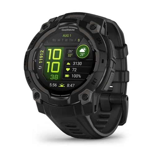 Garmin Instinct® 3 AMOLED, Rugged GPS Smartwatch, 45mm, Black, 33% off at Amazon