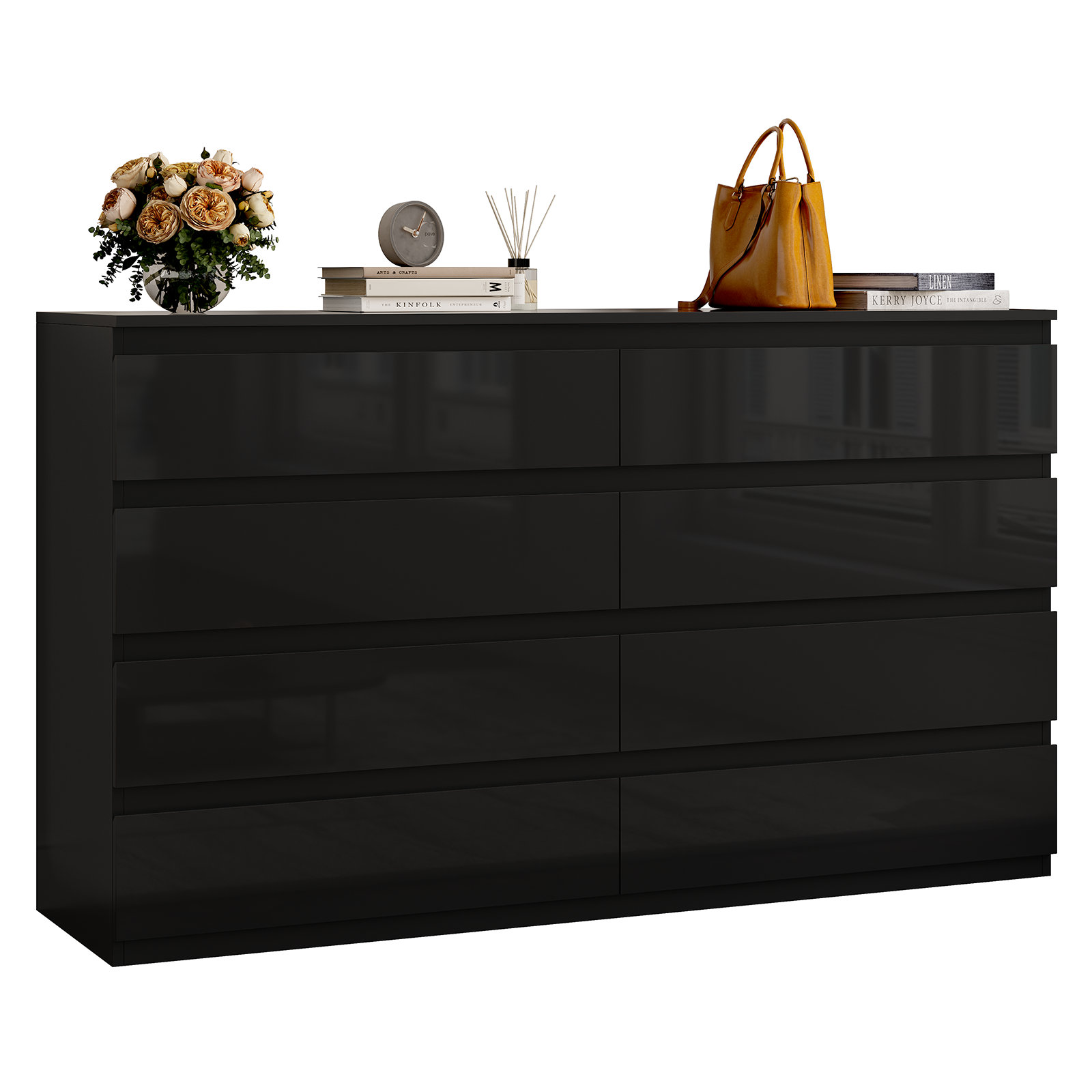 Ato 8 Drawer 55.1 W Double Dresser, 62% off at Wayfair