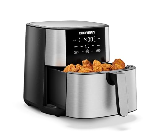 Chefman Air Fryer 8 Qt TurboFry® 4-in-1 with 450°F Hi-Fry Option, 42% off at Amazon