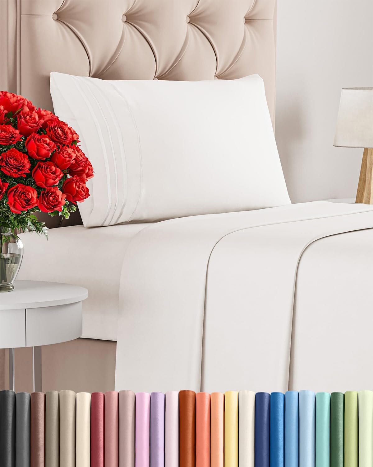 Twin Size 3 Piece Sheet Set, 28% off at Amazon