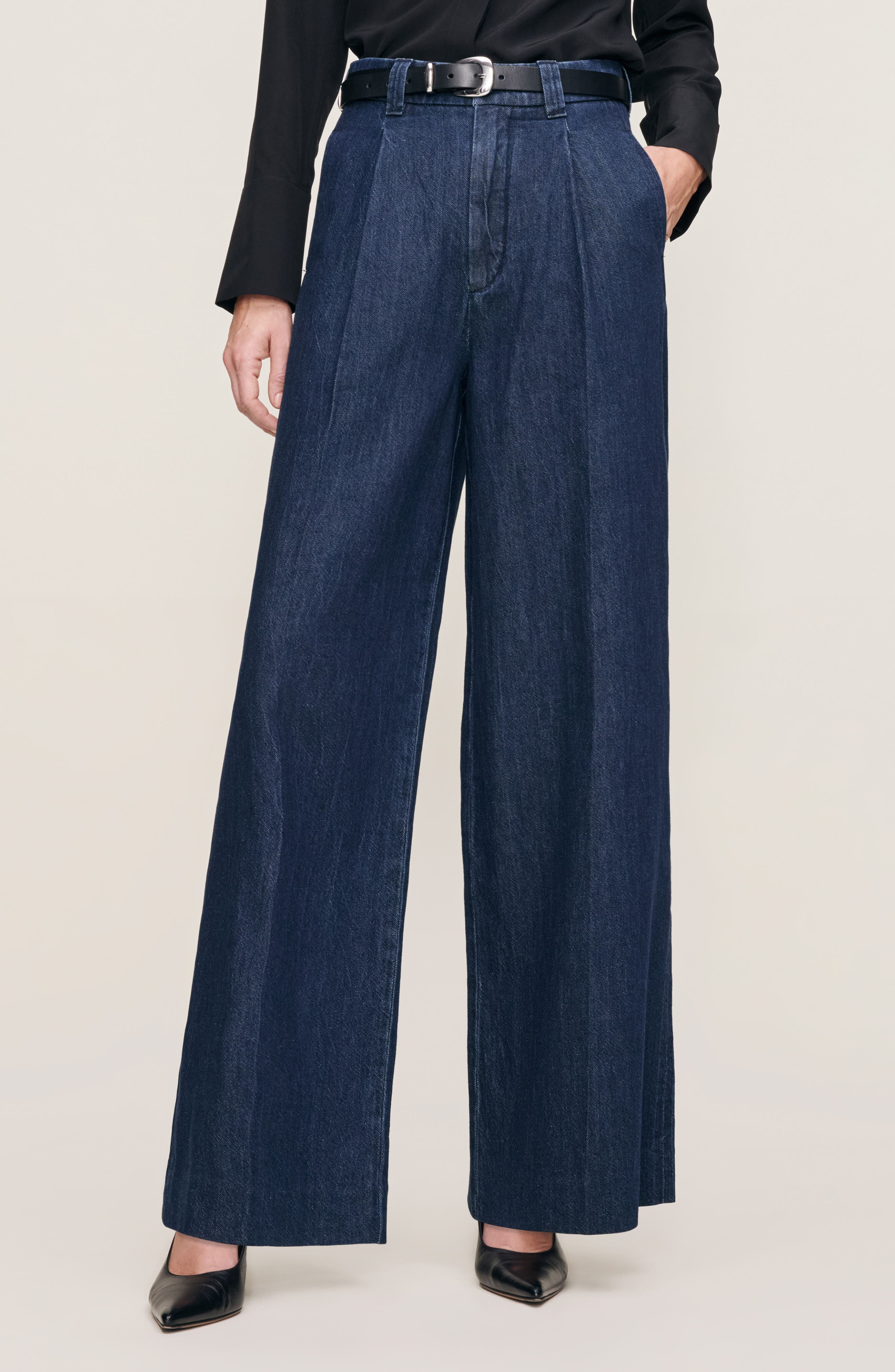 DL1961 Hepburn Pleated High Waist Wide Leg Jeans, 75% off at Nordstrom Rack