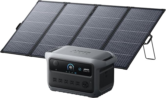 Anker SOLIX C2000 Gen 2 Portable Power Station&400W Bifacial Panel, 2048Wh, 26% off at Amazon