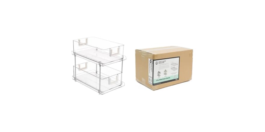 2-Tier Sliding Drawer Organizer, 59% off at Woot