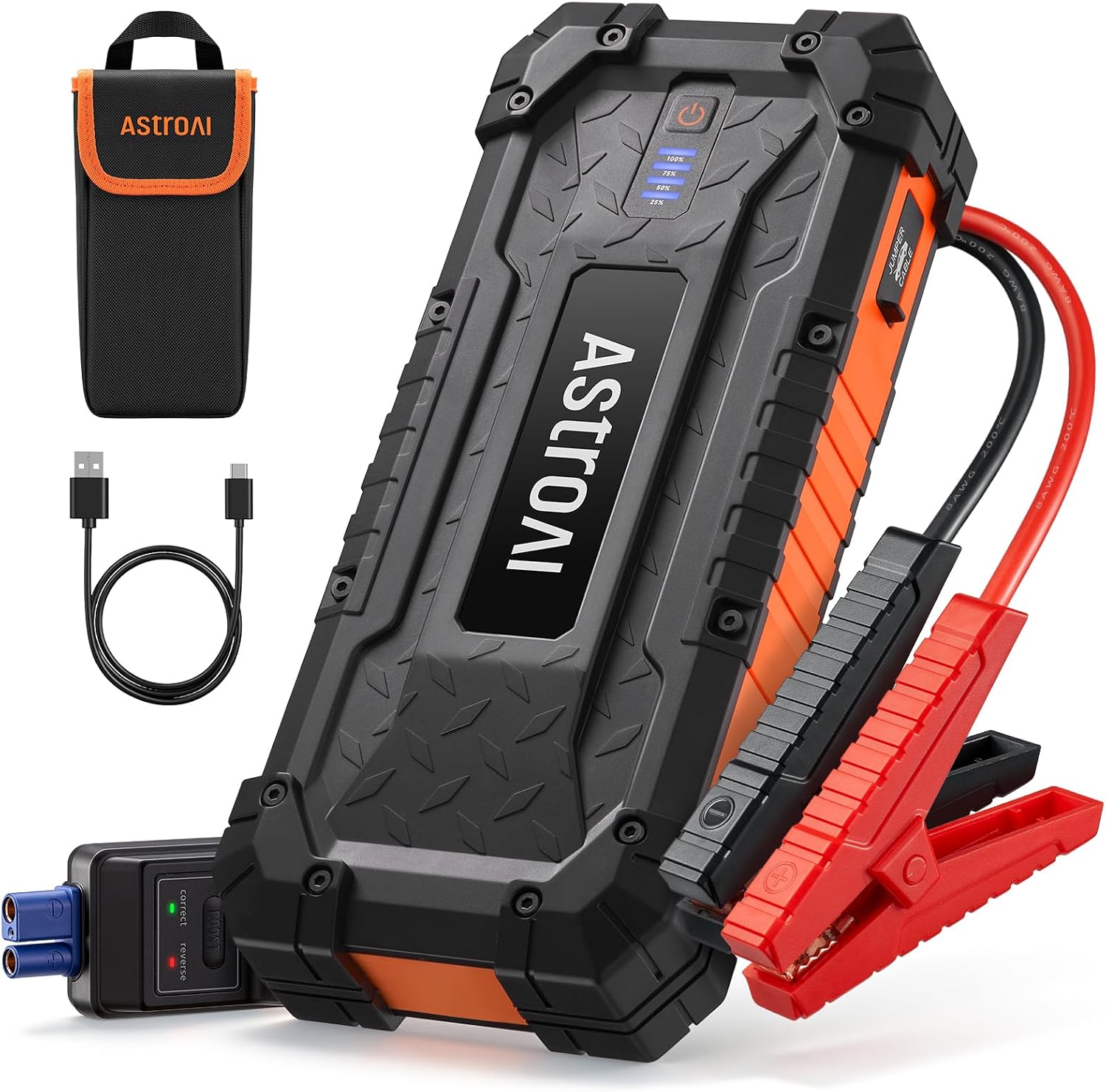 AstroAI S8 Ultra Car Jump Starter, 4000A Safe 12V Battery Booster Pack, 46% off at Amazon