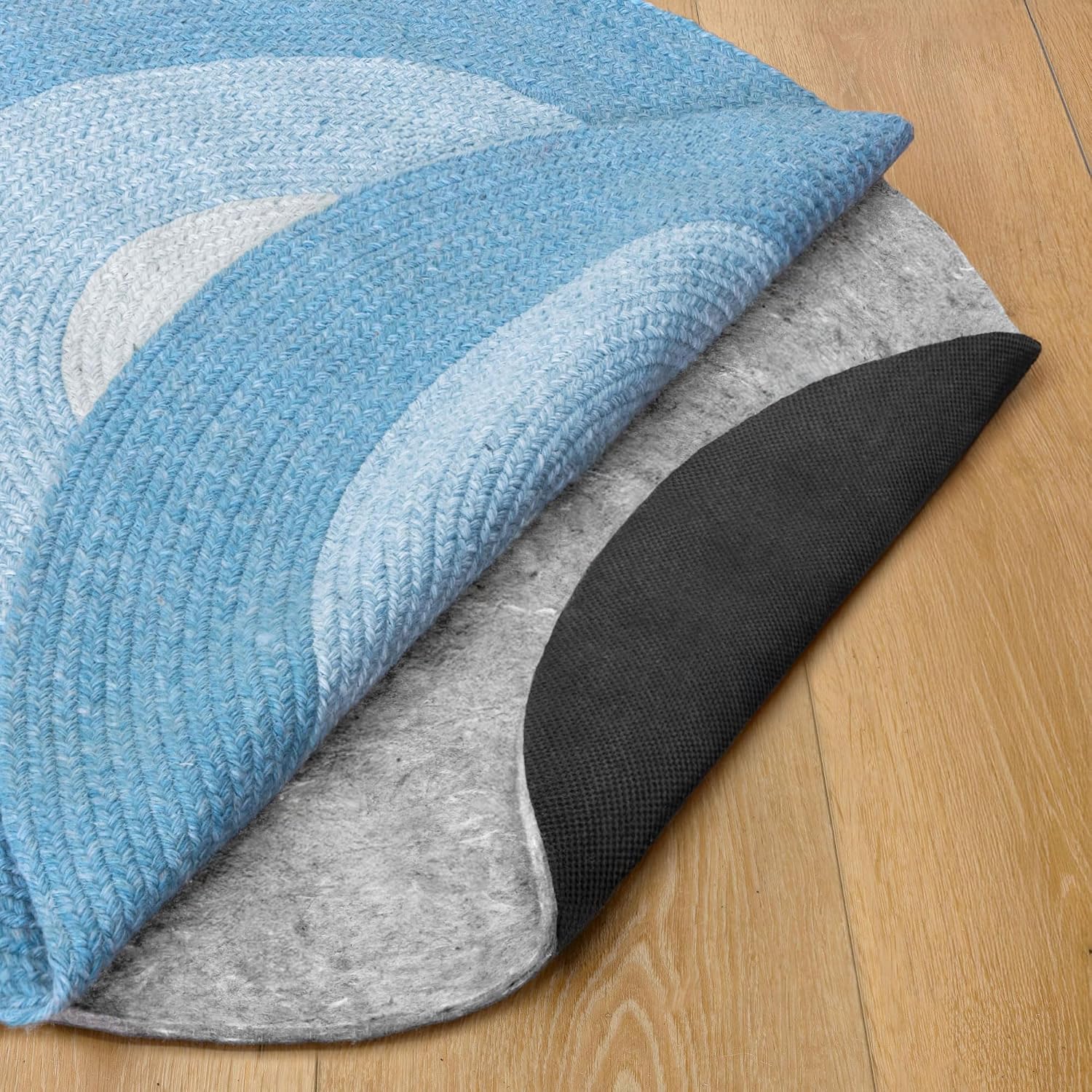 RUGPADUSA, Basics, 8' Round, 1/4 Thick, Felt + Rubber, Non-Slip Cushion Rug, 30% off at Amazon