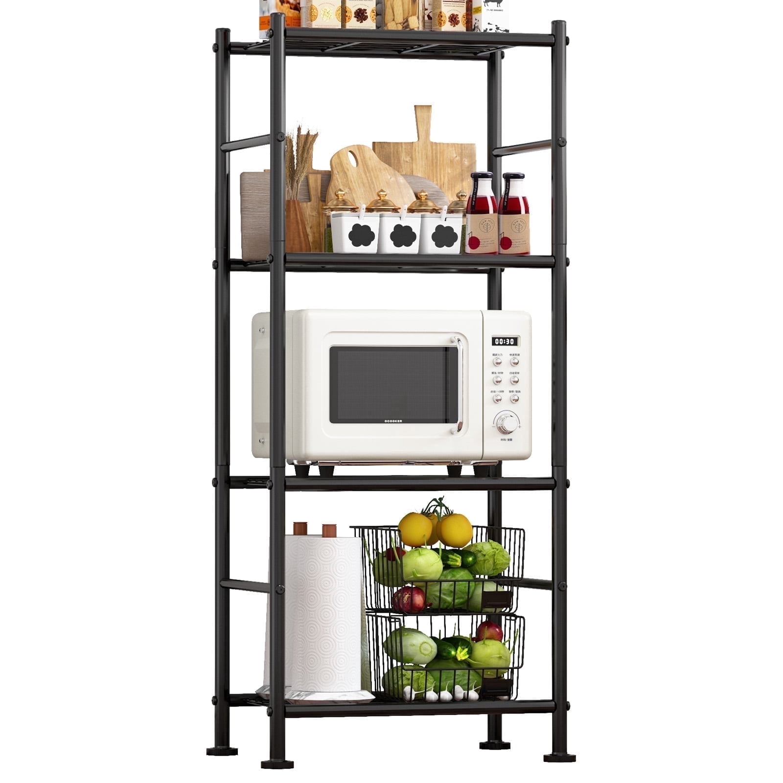 Sakugi 4-Tier Metal Storage Shelves, Adjustable Metal Shelves, 18 W x 12, 37% off at Walmart