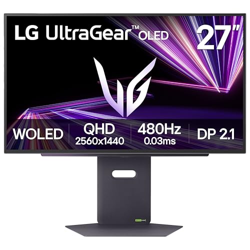 LG 27GX790A-B 27-inch Ultragear OLED Gaming Monitor QHD 1440p 480Hz, 0.03ms, 50% off at Amazon