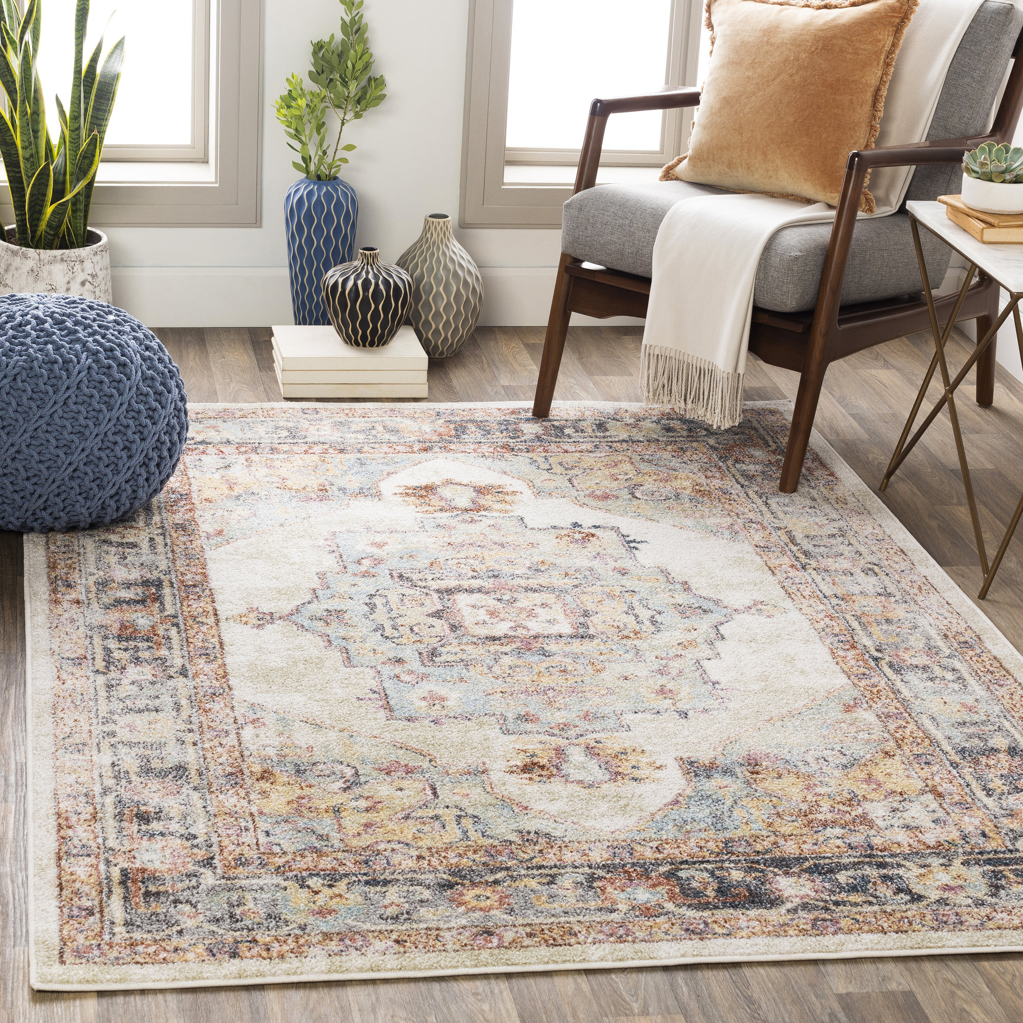 Jamieson Oriental Indoor Rug, 85% off at Wayfair