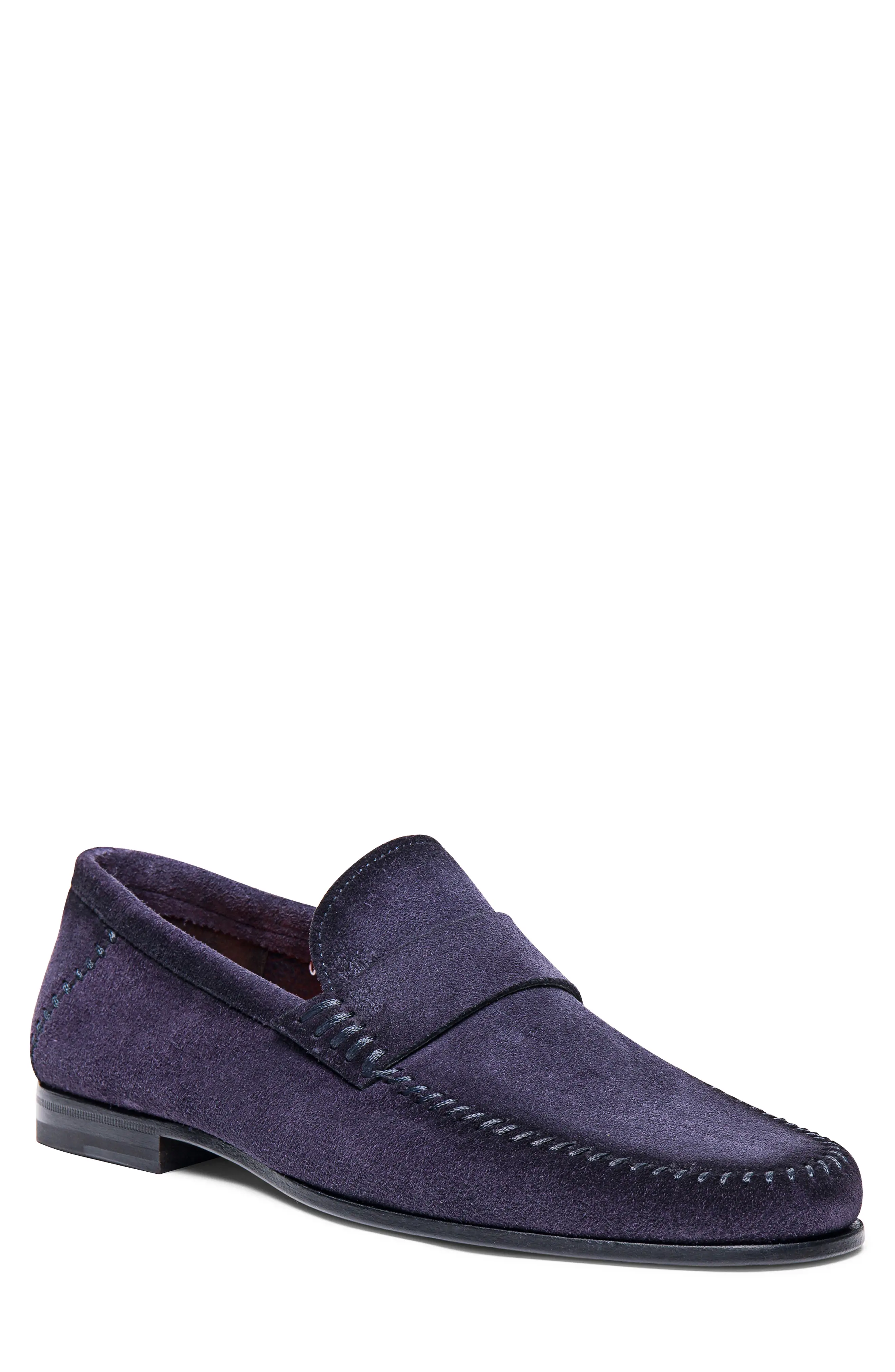 Santoni Paine Suede Loafer